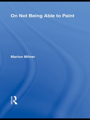 cover image of On Not Being Able to Paint